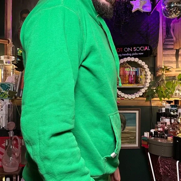 Polo by Ralph Lauren Medium men's Bright Green Hoodie - Picture 2 of 12